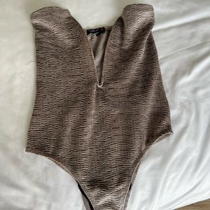 Urban Outfitters Plunge Neck Bodysuit